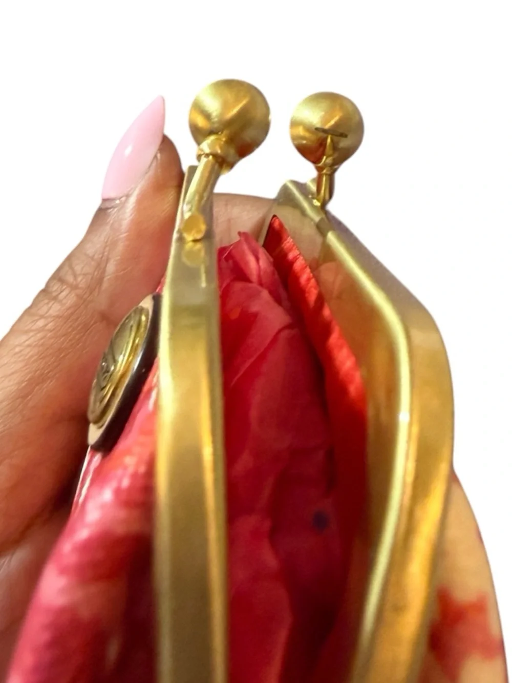 Coach Peyton Floral Framed Kisslock Coin Purse, Hard to Find! - Picture 8 of 10